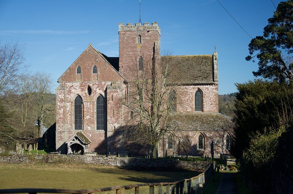 Dore Abbey in the Golden Valley, Herefordshire