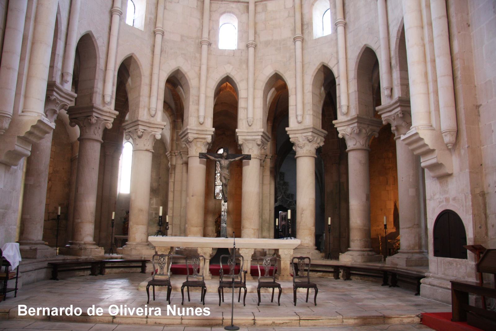 The ambulatory and radiating chapels at Alcobaca monastery