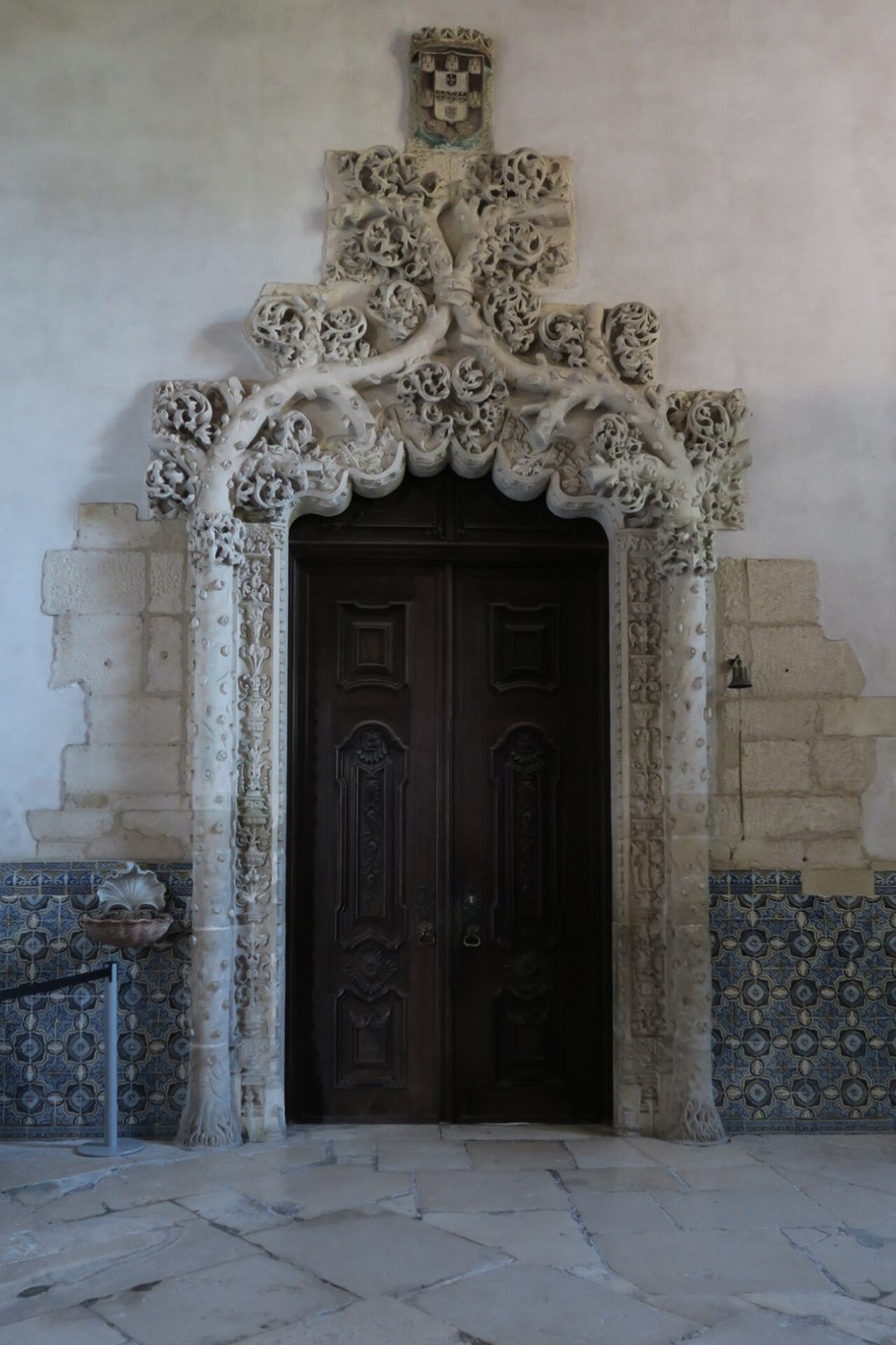 The Manueline sacristy doorway at Alcobaca monastery
