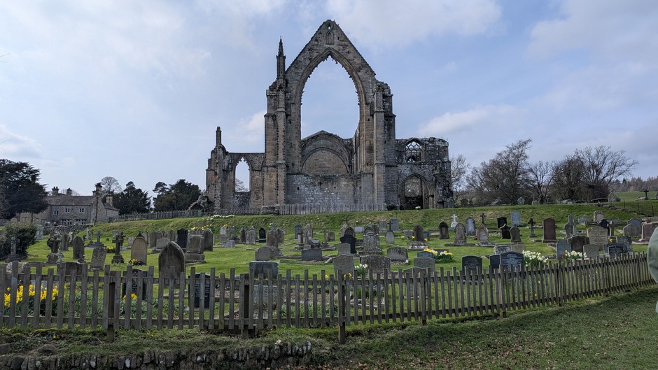 The ruined choir of Bolton Priory