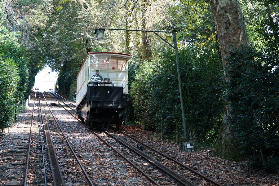 The water-counterweight funicular at Bom Jesus do Monte, Braga