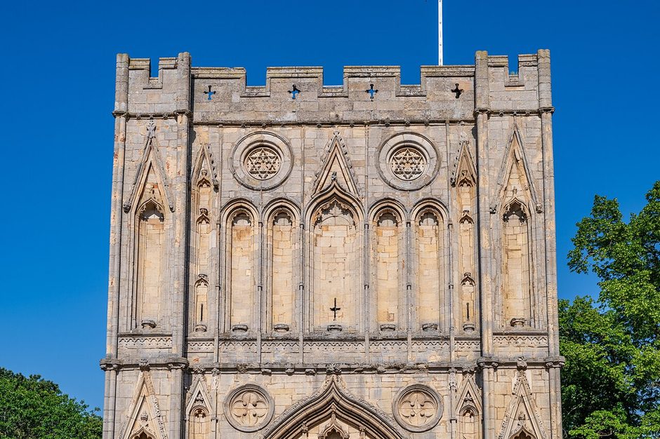 The fourteenth-century Abbey Gate of Bury St Edmunds