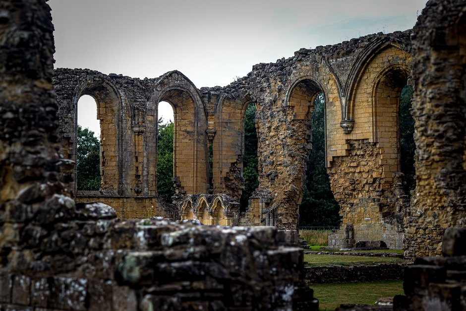 The ruins of Byland Abbey