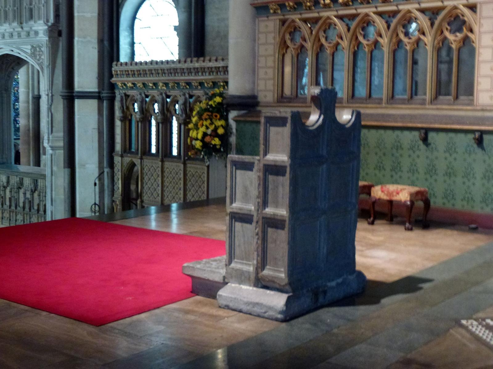 The Chair of St Augustine, a marble throne in Canterbury Cathedral