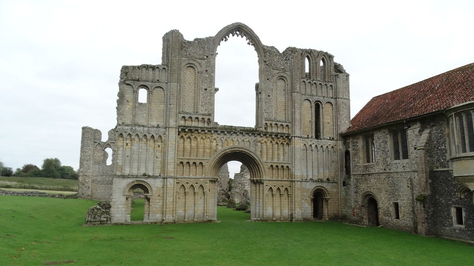 The west front of Castle Acre Priory