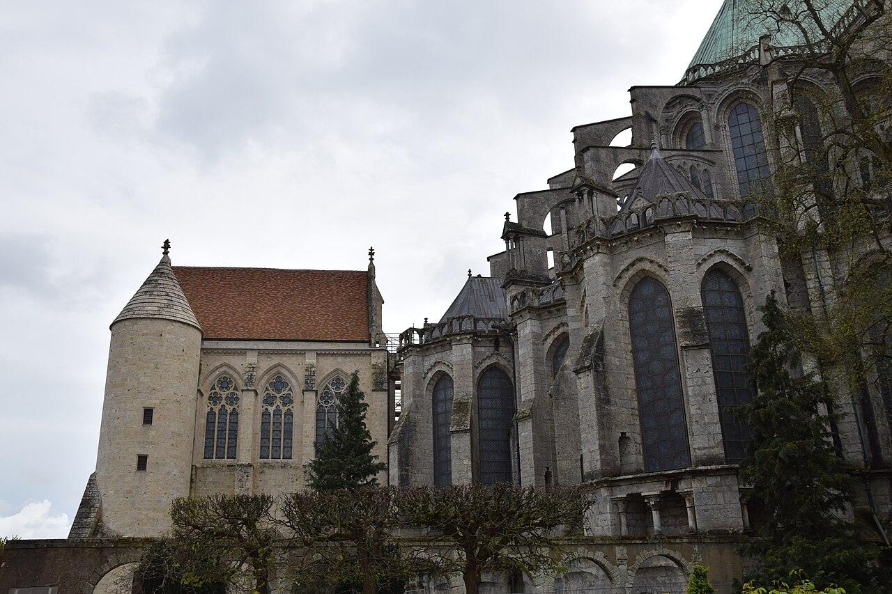 The Saint-Piat chapel behind the east end of Chartres Cathedral