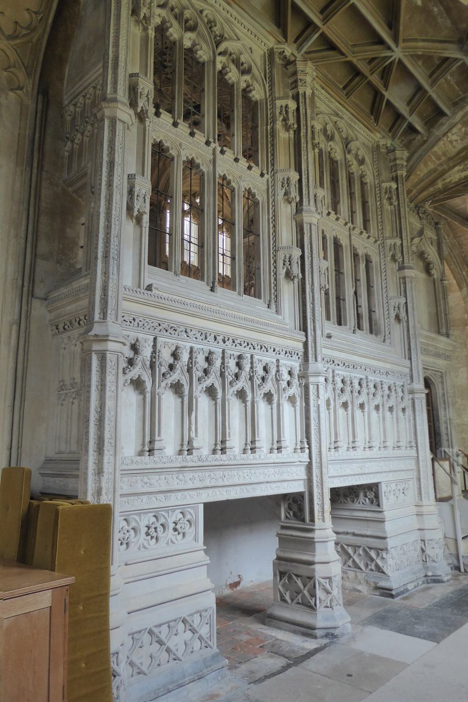 The delicately carved stone Salisbury Chantry in Christchurch Priory