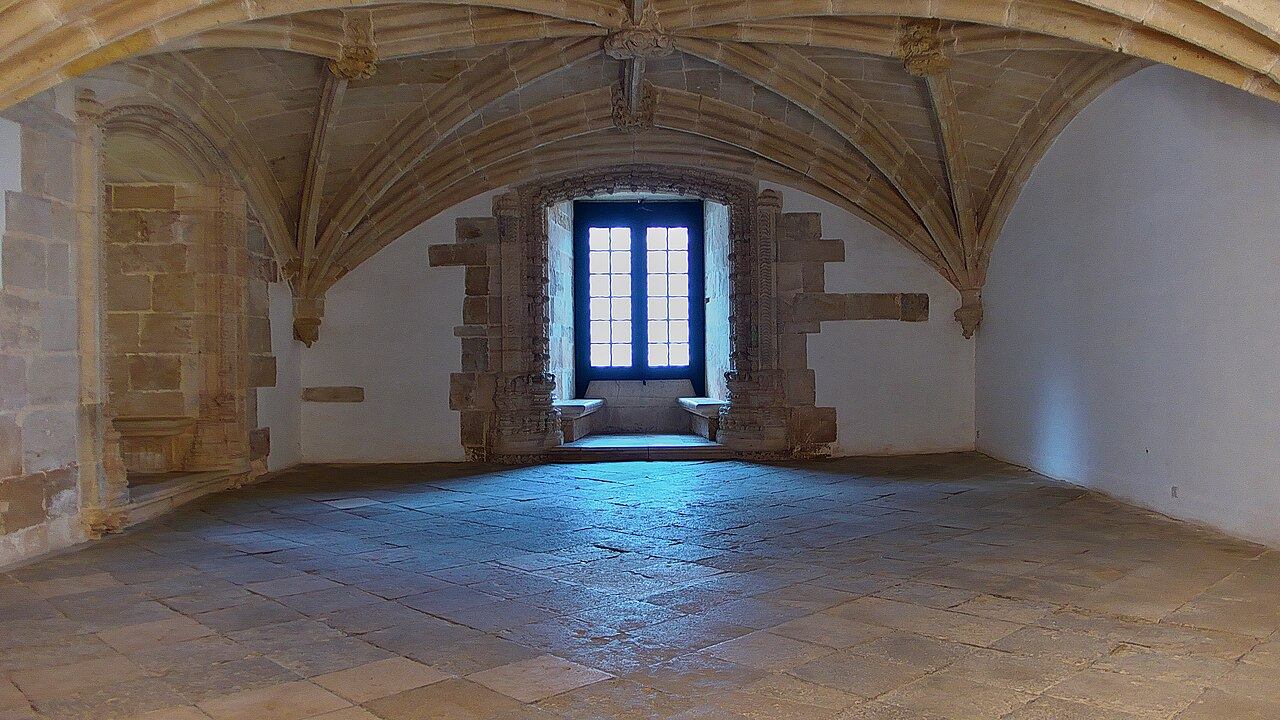 The Manueline nave and choir at the Convent of Christ, Tomar