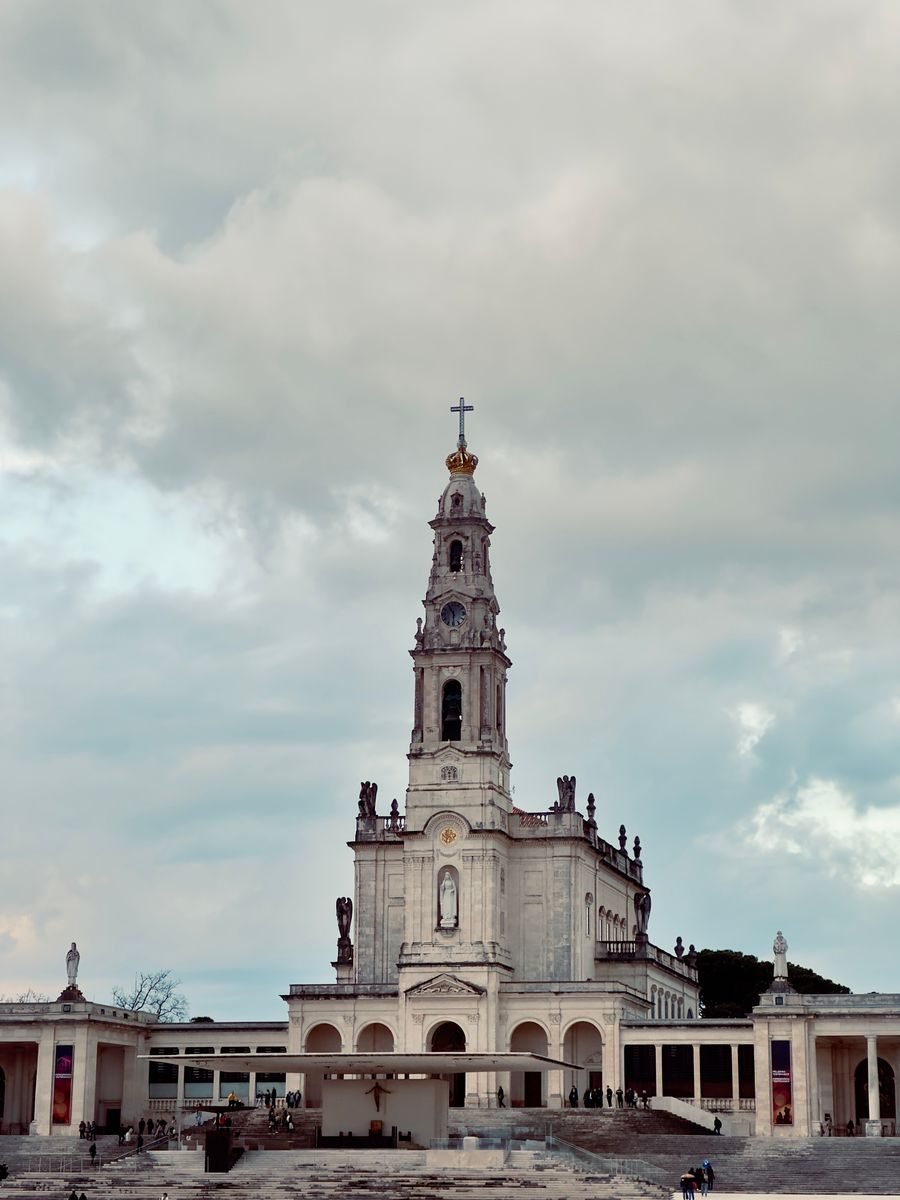 The Basilica of Our Lady of the Rosary and esplanade at the Sanctuary of Fatima
