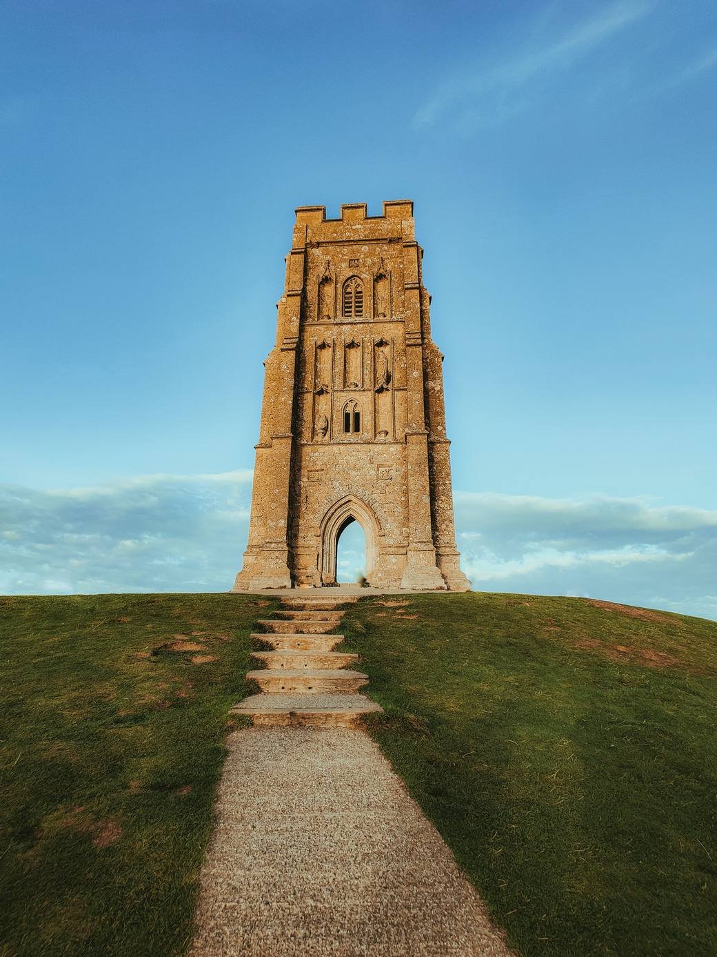 St Michael's Tower on the summit of Glastonbury Tor