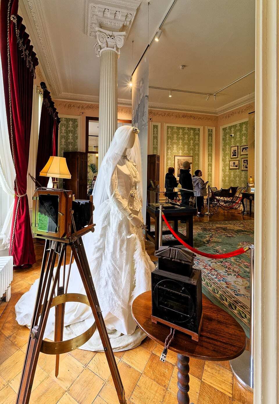 A furnished period room inside Kylemore Abbey, Connemara