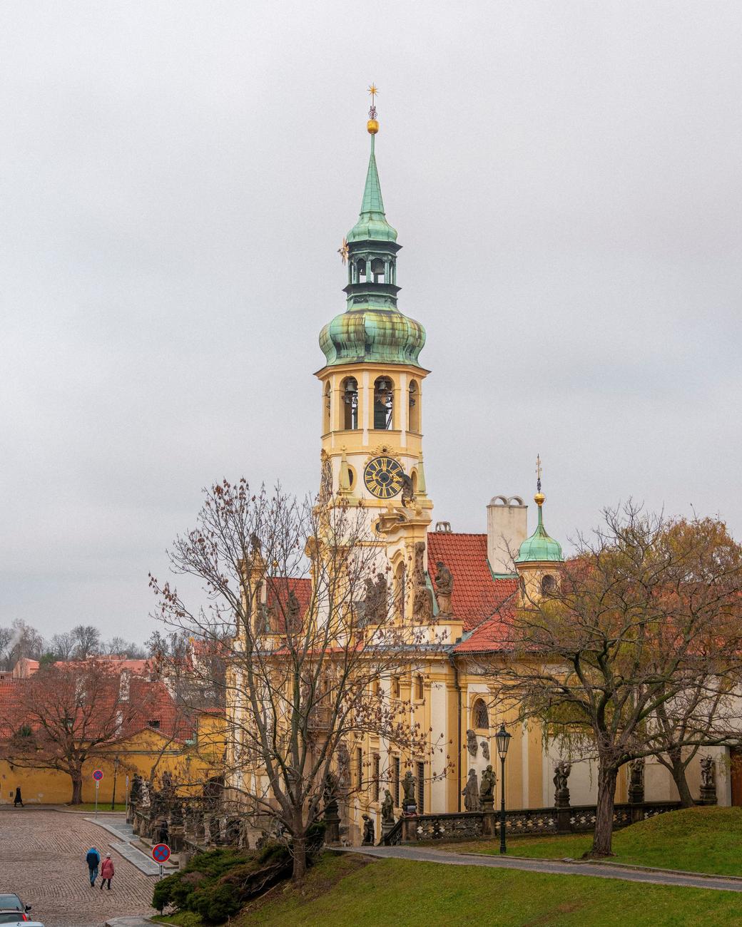 The Loreta, Prague, seen across Loretanske namesti in autumn