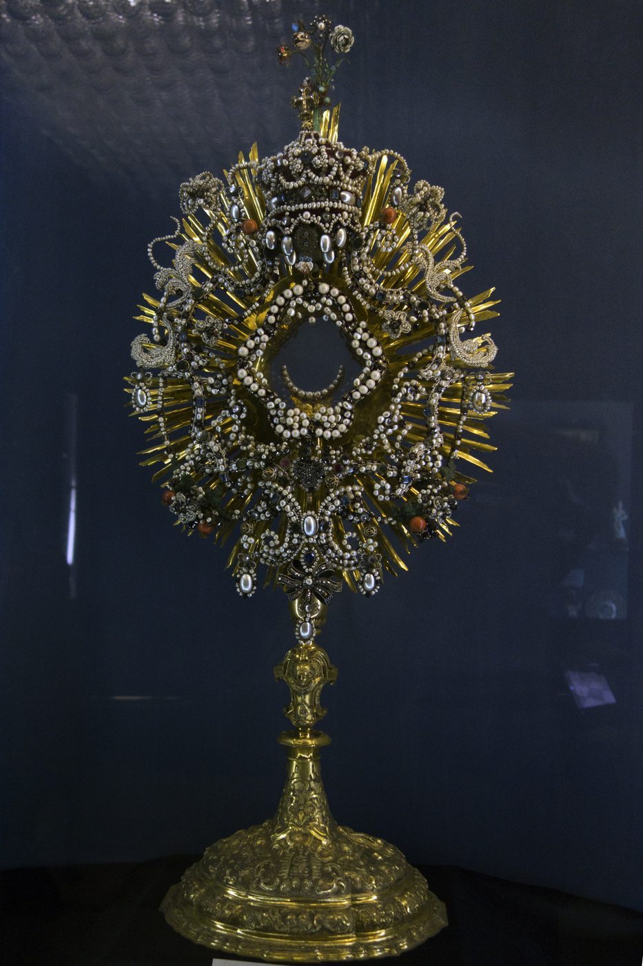 The large pearl monstrance in the Loreto treasury, Prague
