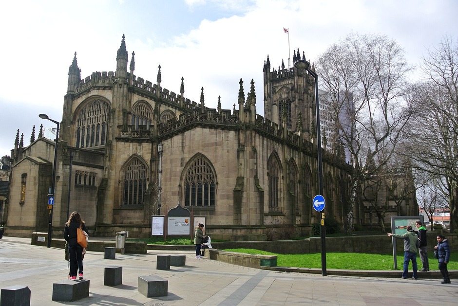Manchester Cathedral and its west tower
