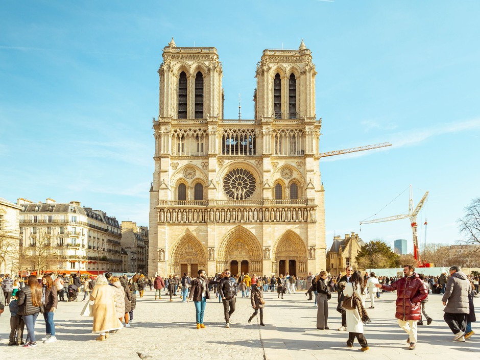The west front of Notre-Dame de Paris