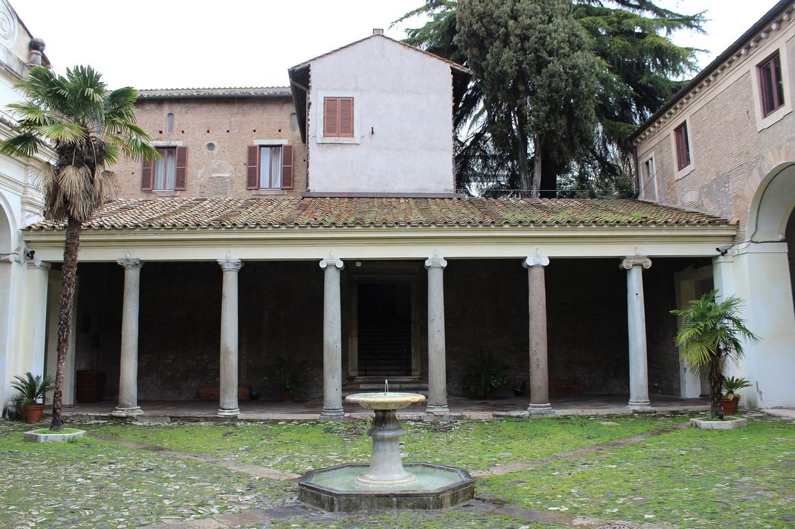 The 12th-century atrium of San Clemente, Rome