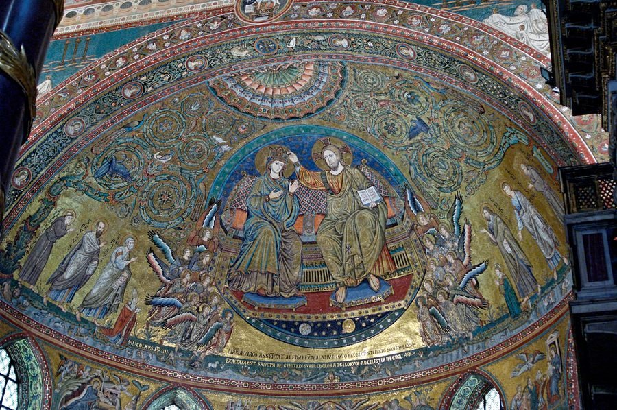 Torriti's apse mosaic of the Coronation of the Virgin in Santa Maria Maggiore
