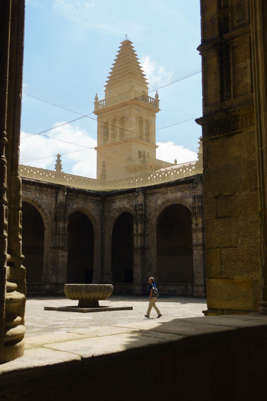 The Renaissance cloister of Santiago de Compostela Cathedral