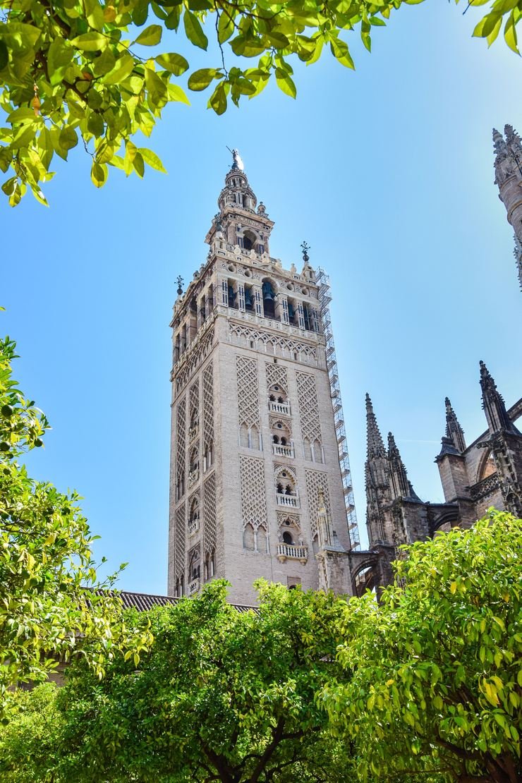 The Giralda bell tower of Seville Cathedral