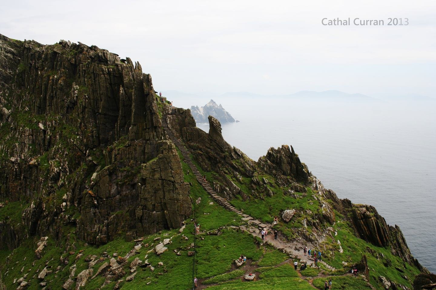 Christ's Saddle, the col between the two peaks of Skellig Michael