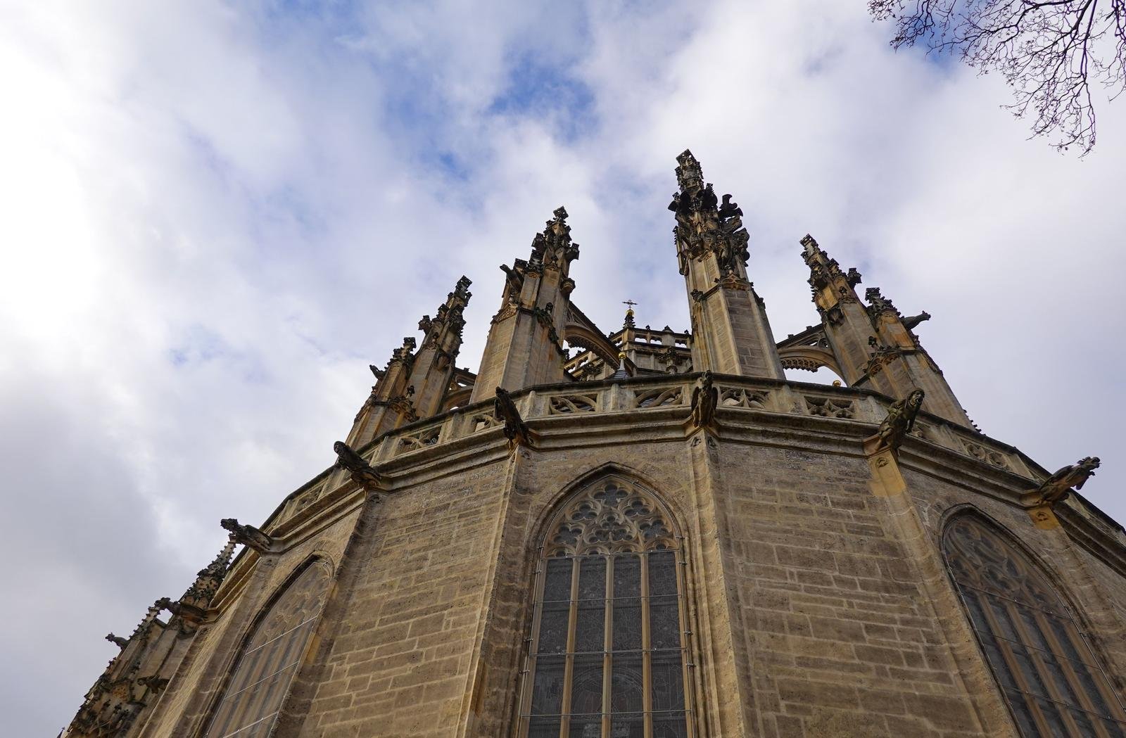 The west front of St Barbara's Church, Kutna Hora