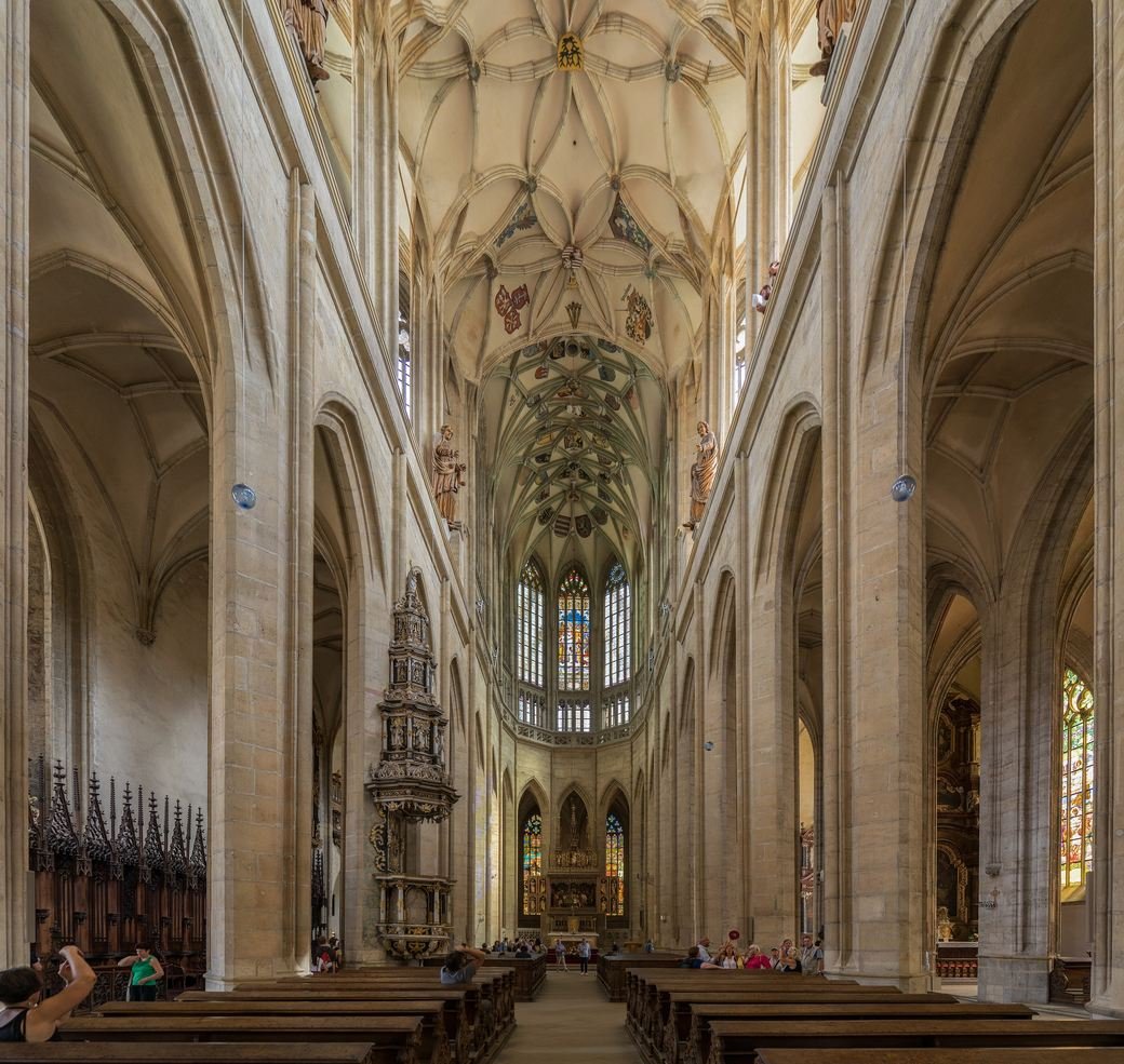 The net vault of St Barbara's Church, Kutna Hora