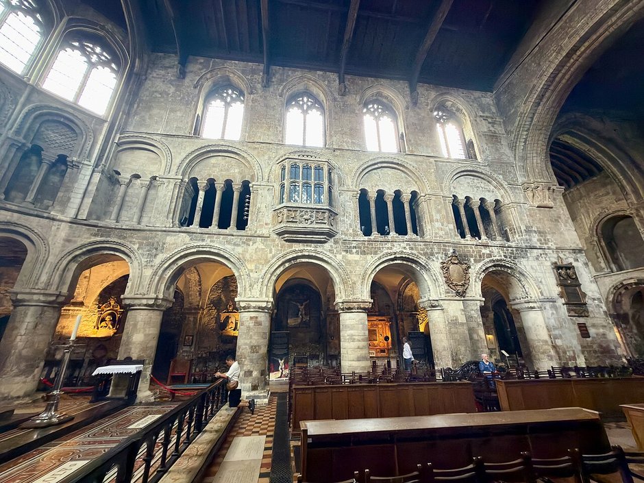 The Norman choir of St Bartholomew the Great