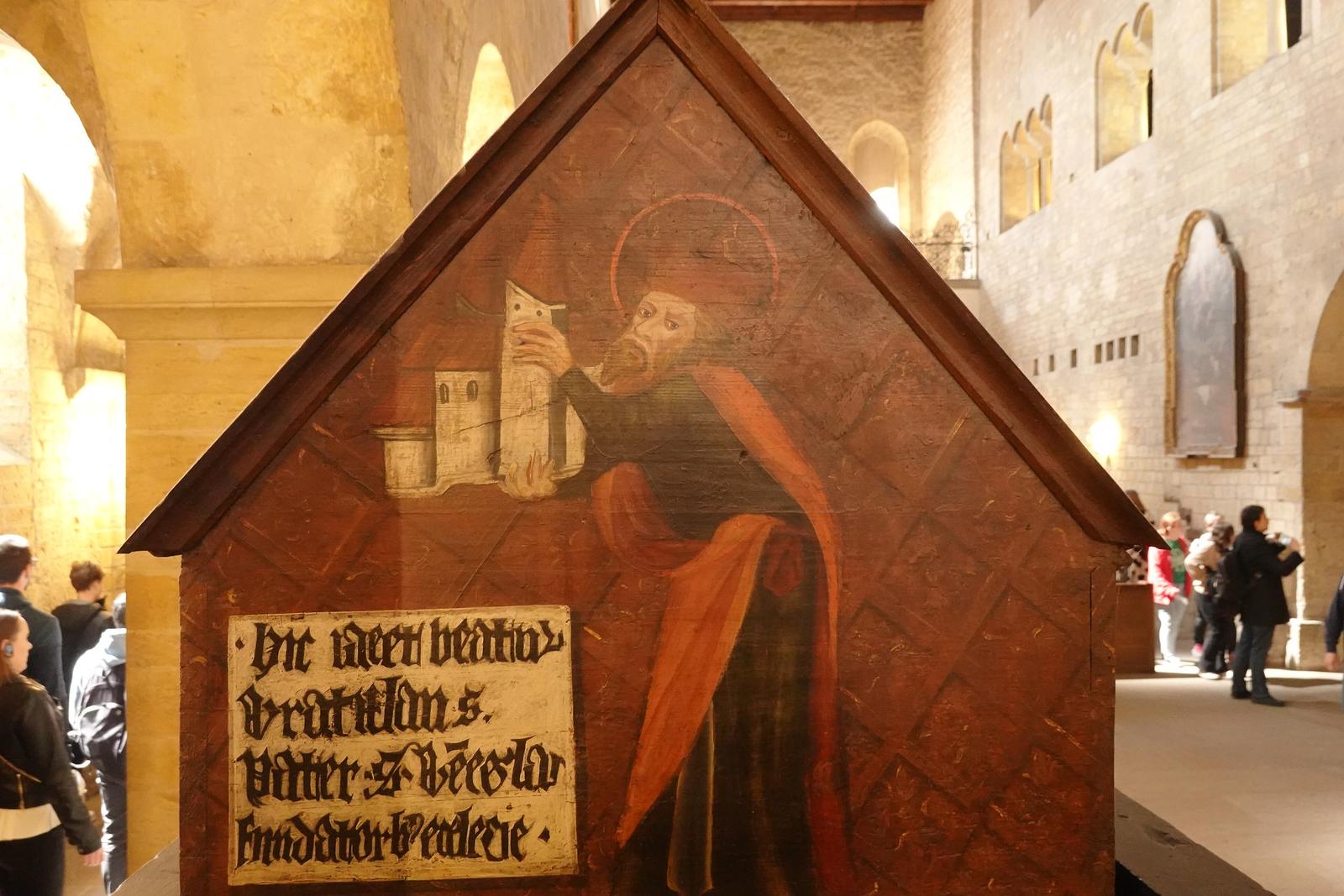 The interior of St George's Basilica, Prague Castle
