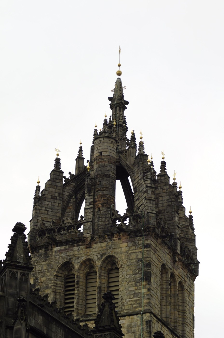 The medieval crown steeple of St Giles' Cathedral, Edinburgh