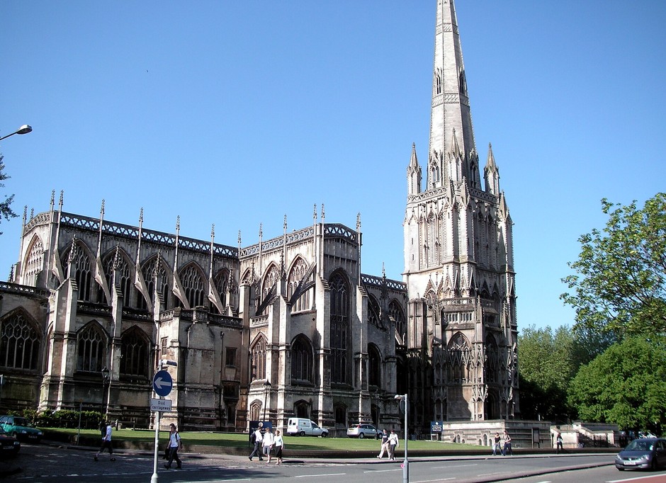 St Mary Redcliffe's spire above Bristol