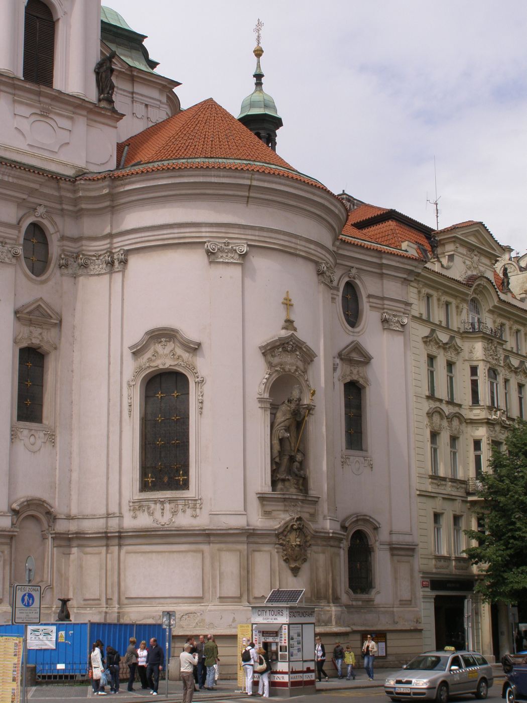 The east end of St Nicholas Church, Old Town Square, Prague