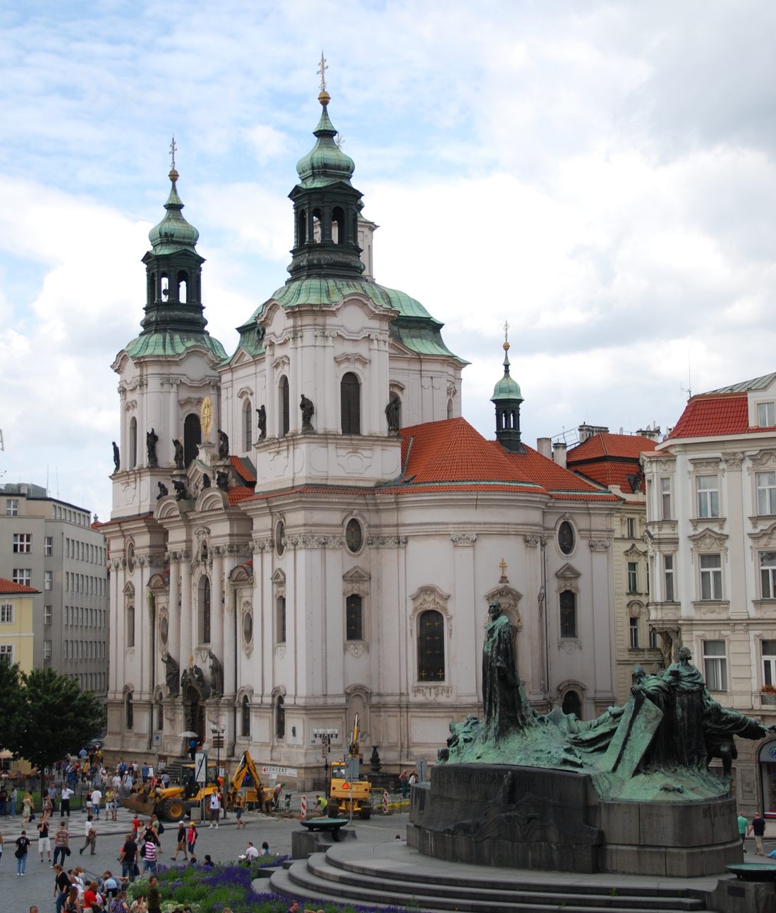 St Nicholas Church on Old Town Square, Prague, from the square