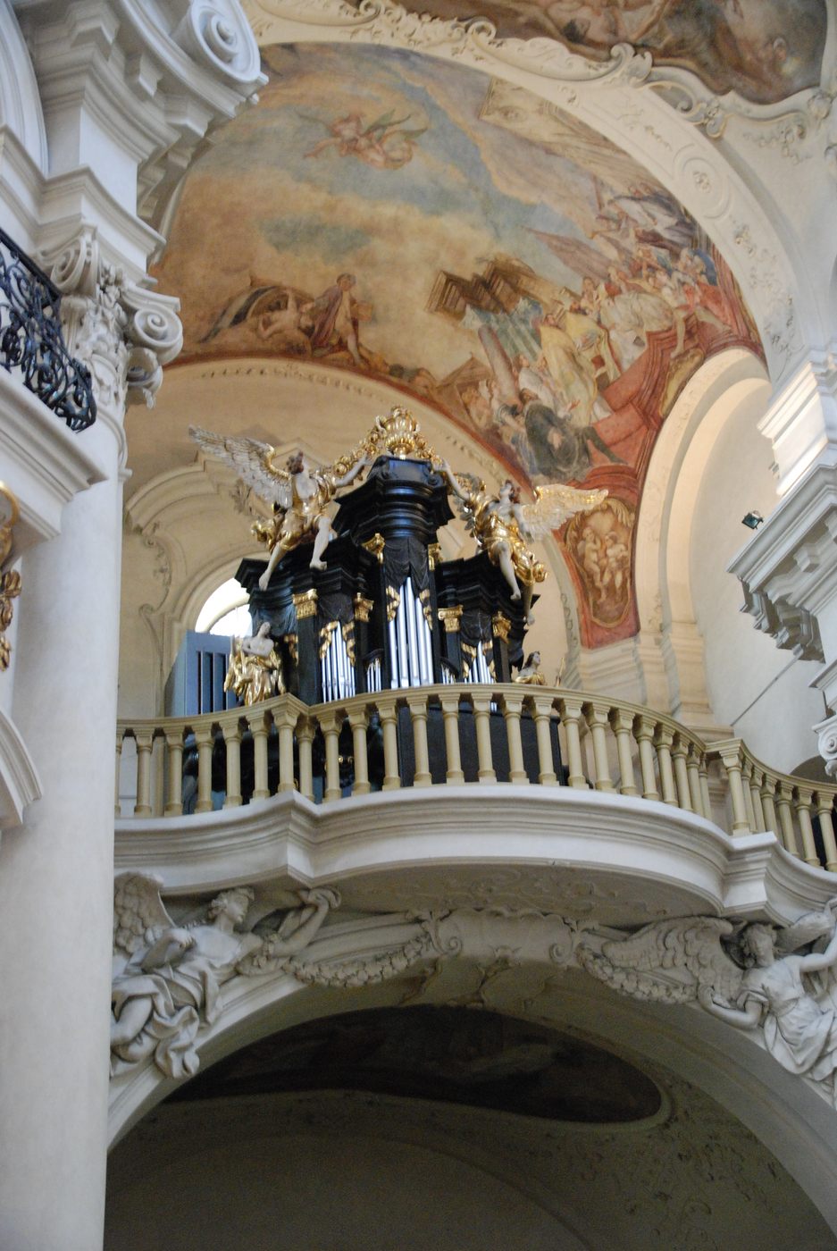 The organ gallery of St Nicholas Church, Old Town Square