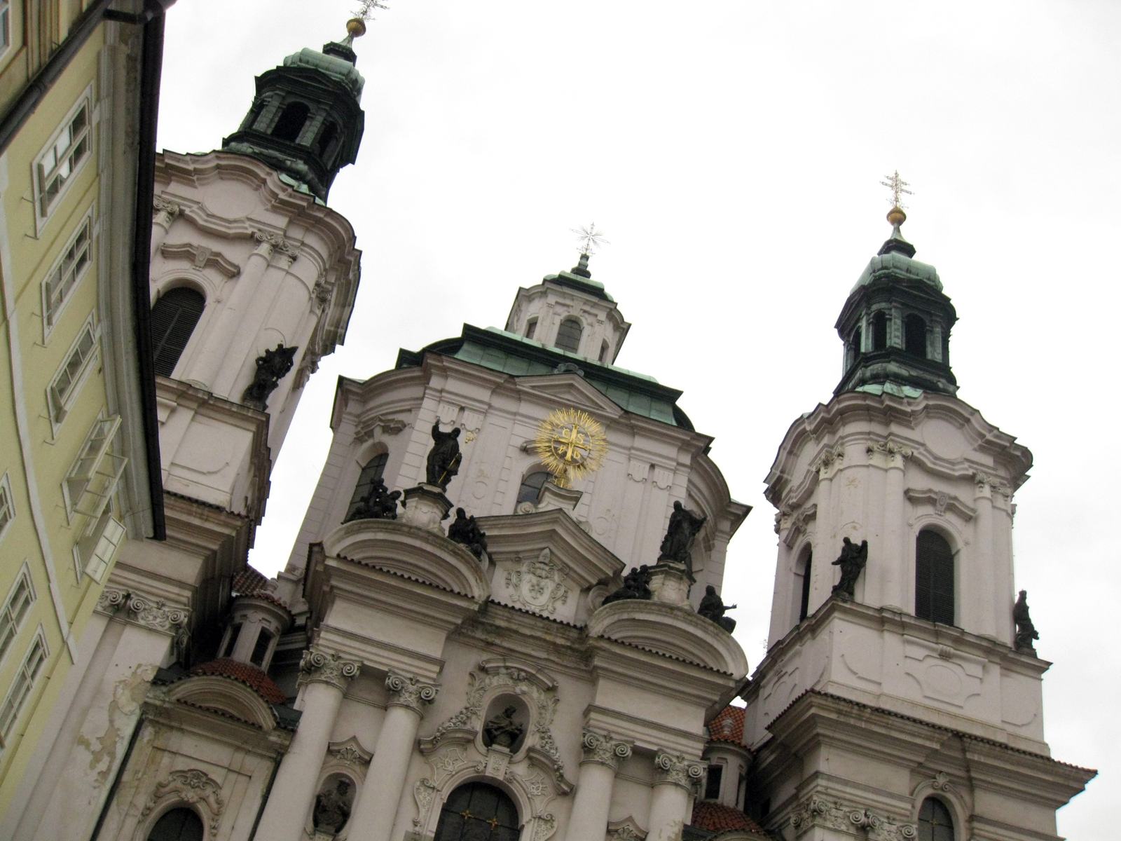 The towers of St Nicholas Church, Old Town Square, Prague