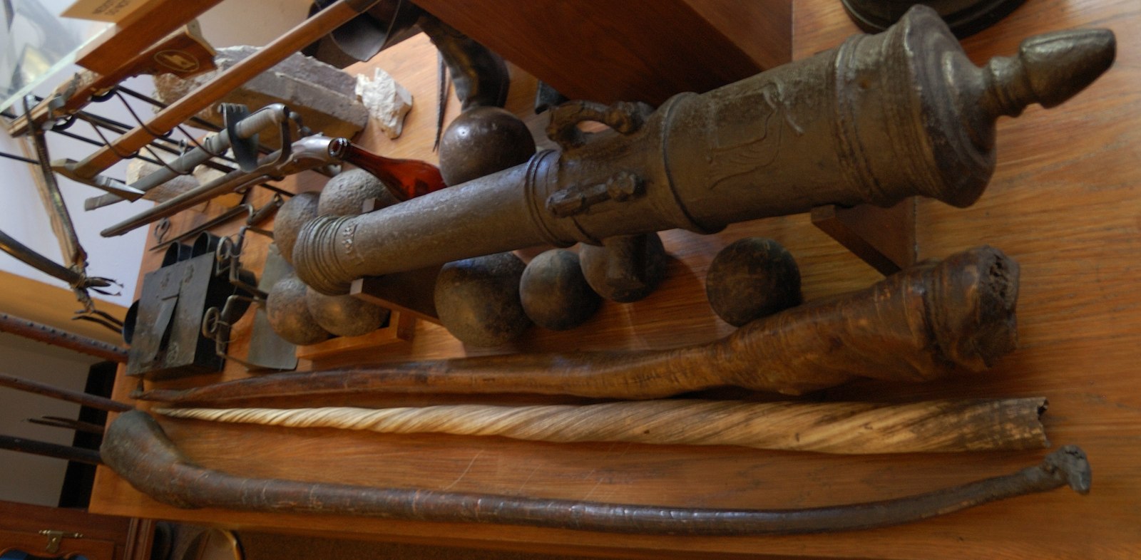 The narwhal tusk in Strahov's cabinet of curiosities