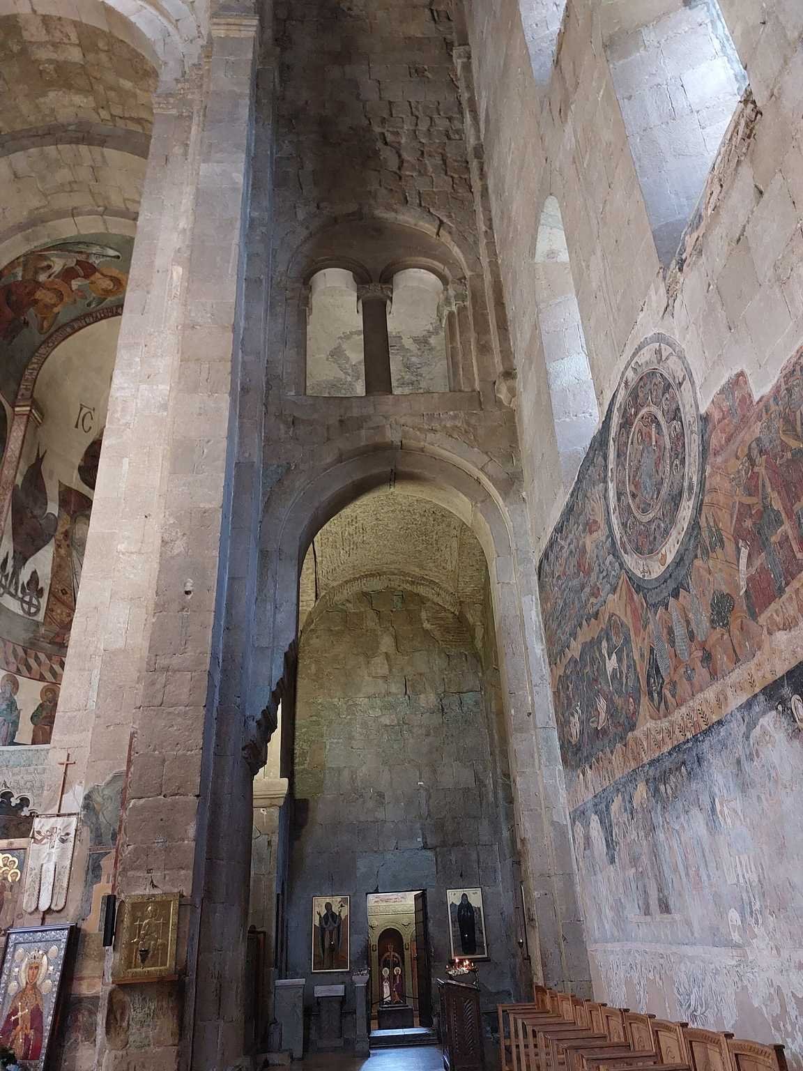 The zodiac fresco inside Svetitskhoveli Cathedral, Georgia