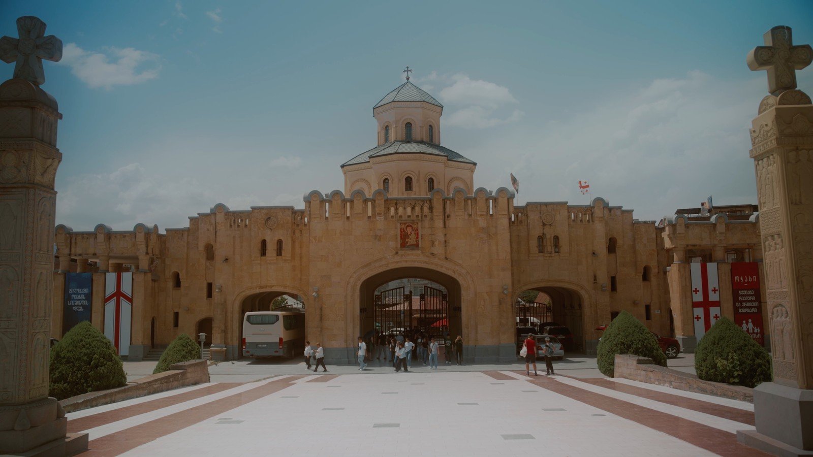 The west gate into the Svetitskhoveli precinct at Mtskheta