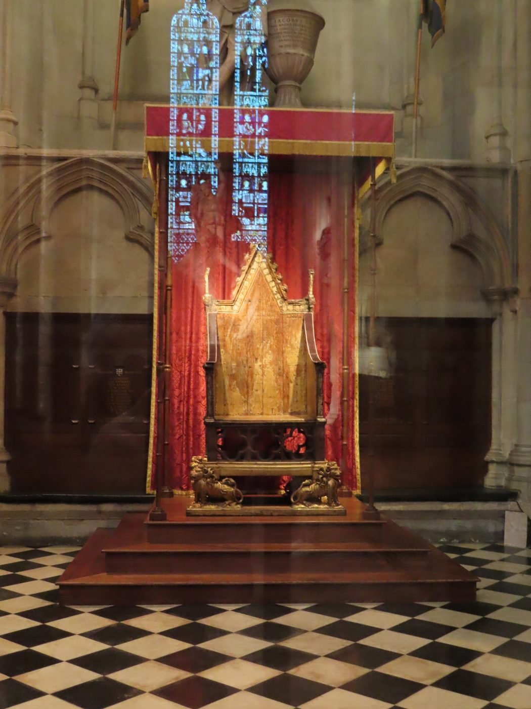 The Coronation Chair in Westminster Abbey