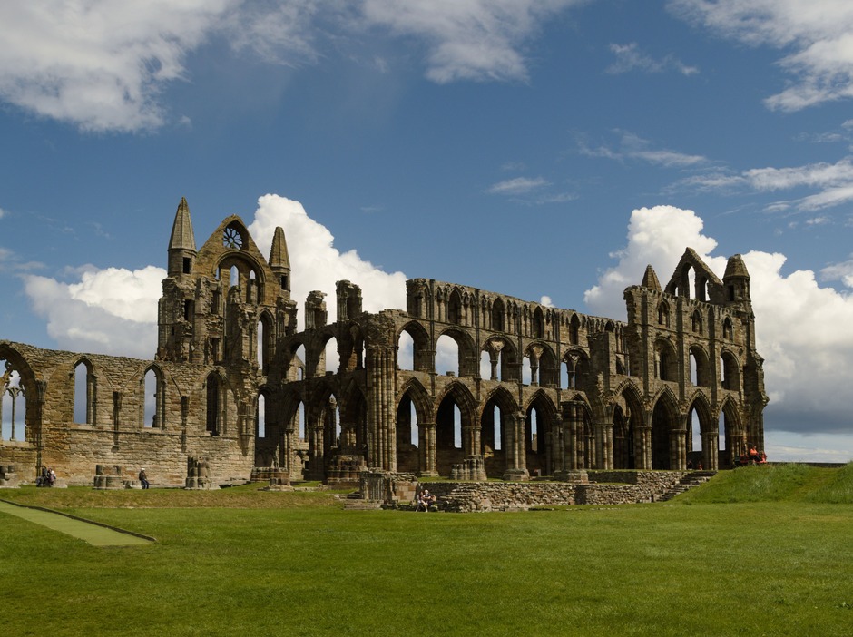 Whitby Abbey on the clifftop