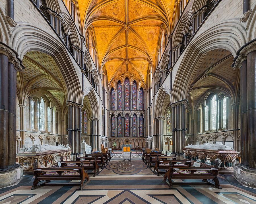 The Early English Lady Chapel at the east end of Worcester Cathedral