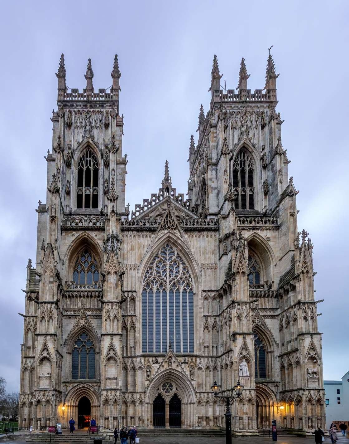 York Minster viewed from across the city of York, England