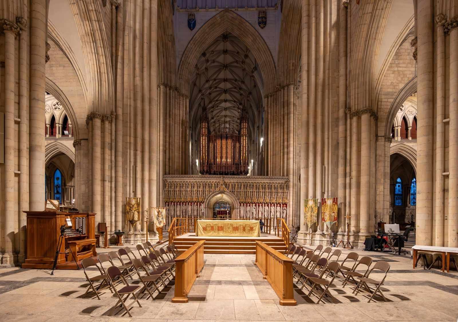 York Minster's Great East Window, a vast wall of medieval stained glass